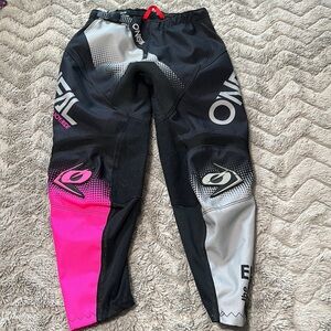 O’NEAL Youth MX Pant Black and Pink